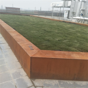 光泽耐候钢花池围边